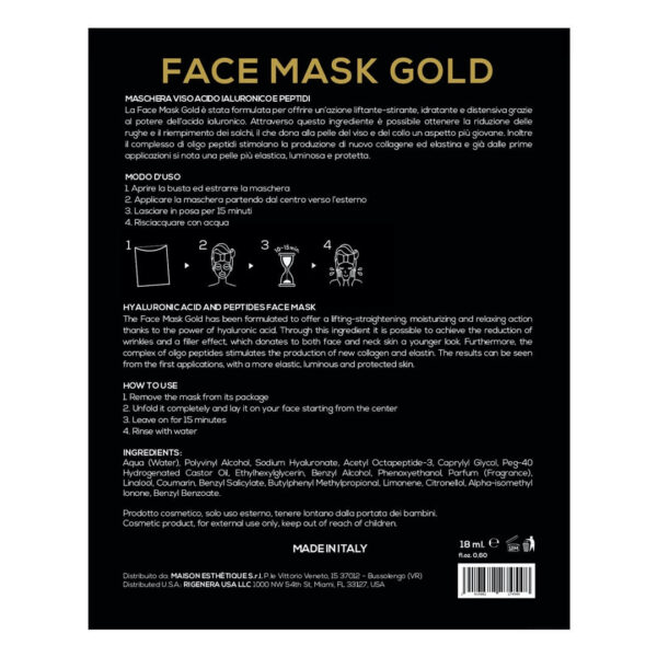 Rigenera Face Mask Gold